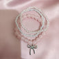 Cute Coquette Bow Bracelet Set