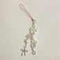 pink coquette bow phone charm