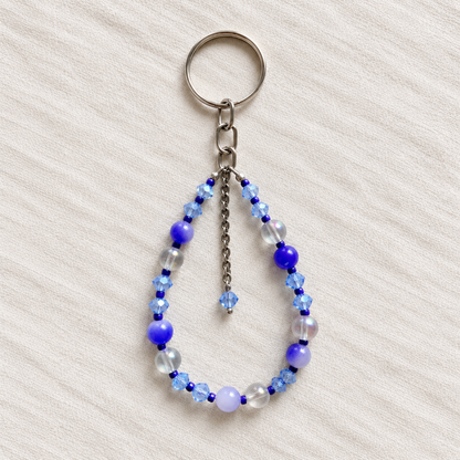 Handmade Beaded Wristlet Keychain