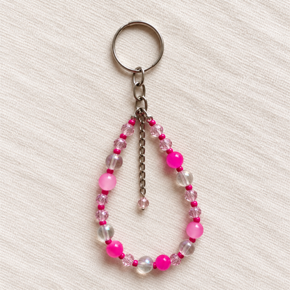 Handmade Beaded Wristlet Keychain