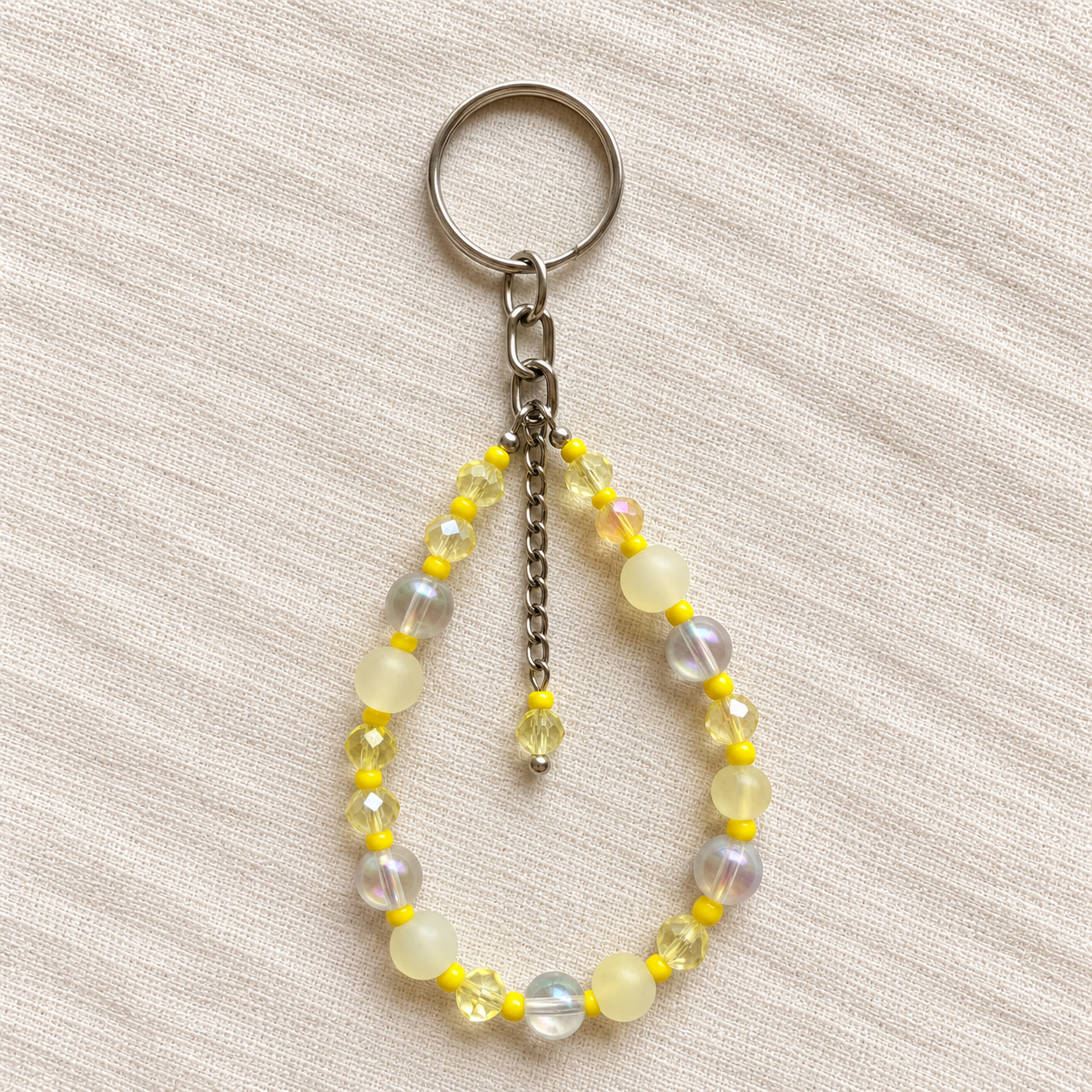 Handmade Beaded Wristlet Keychain