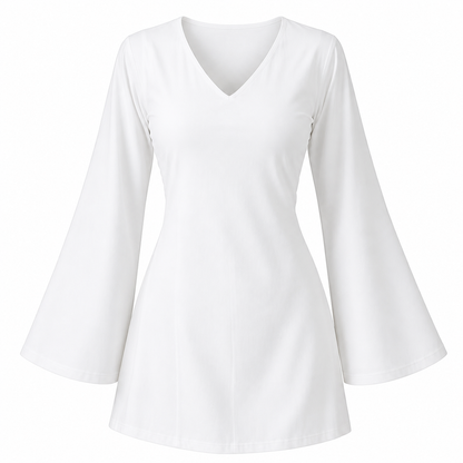 Women’s V-Neck Bell-Sleeve Kurti