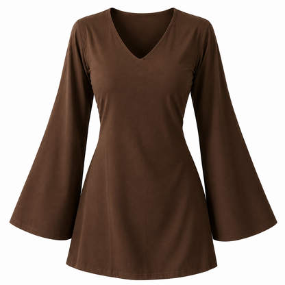 Women’s V-Neck Bell-Sleeve Kurti